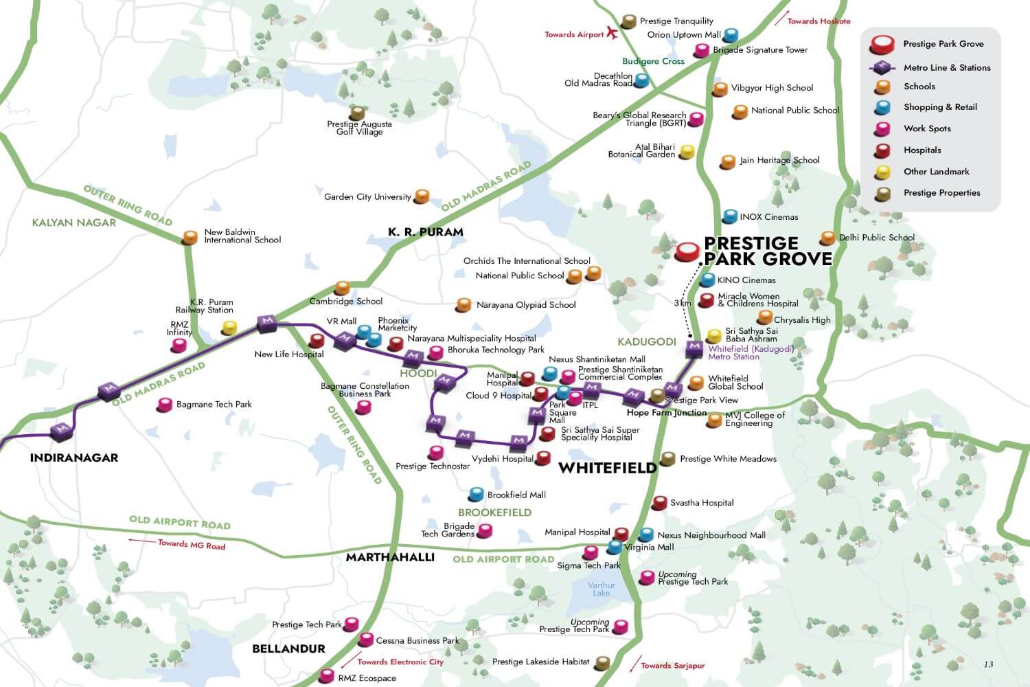 Prestige Park Grove Seegehalli Location Map